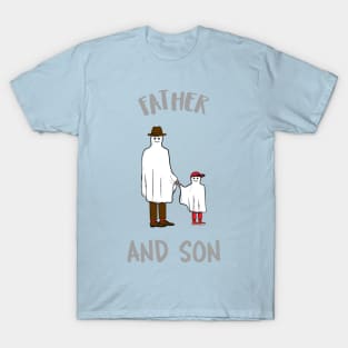 Father And Son Ghost Design T-Shirt